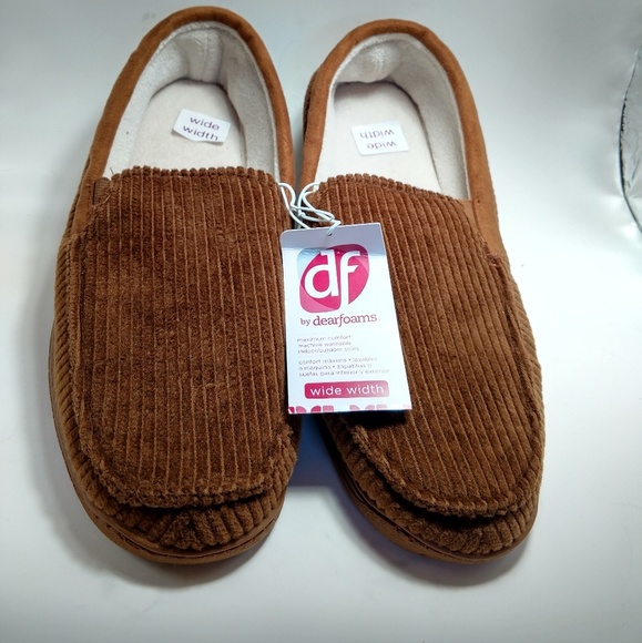 dearfoam wide width slippers